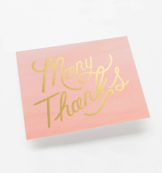 Ombre Thank You Cards