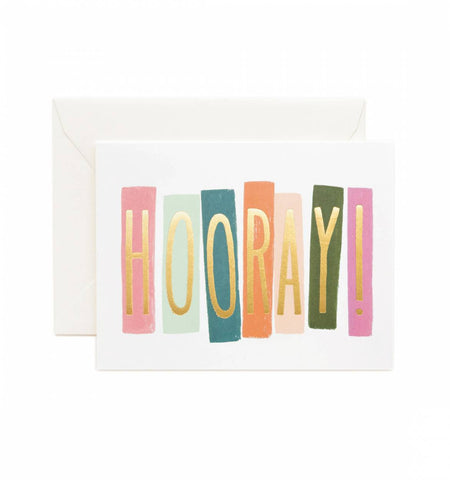 HOORAY GREETING CARD