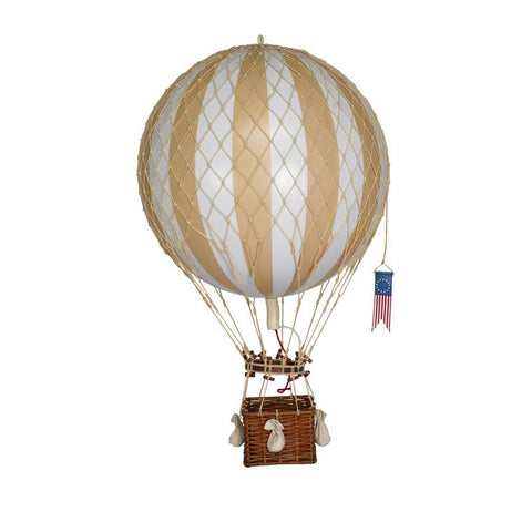 Royal Aero Hot Air Balloon 22", White and Ivory Colors