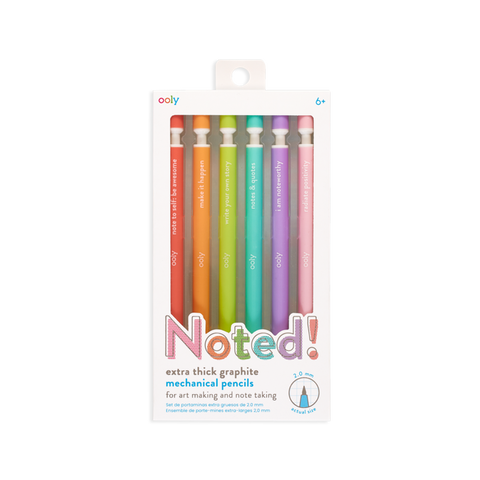 Noted! Graphite Mechanical Pencils - Set of 6
