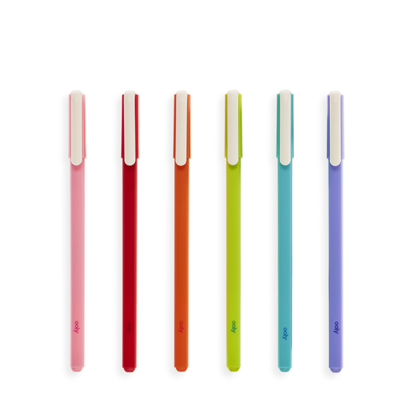 Fine Line Colored Gel Pen - Set of 6