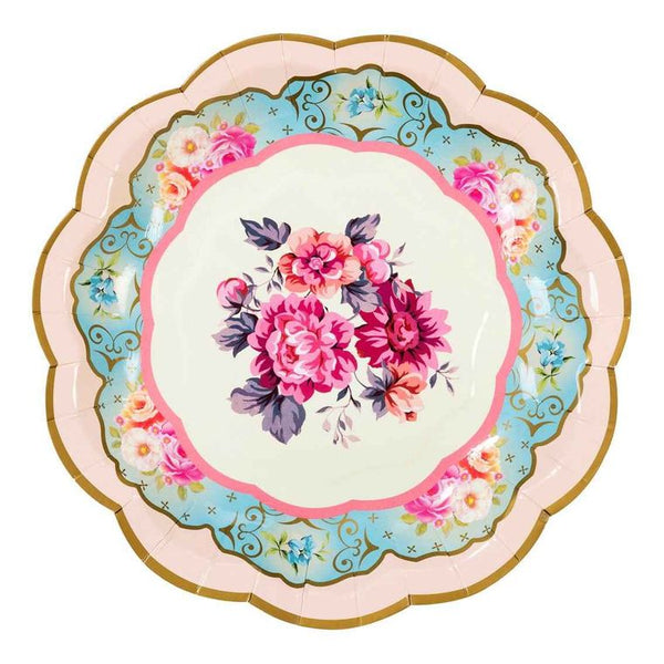 Truly Scrumptious Vintage Paper Plates - 12 Pack